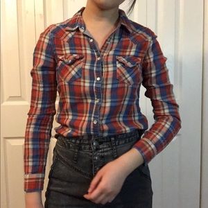 🌟4 for $20 red and blue flannel